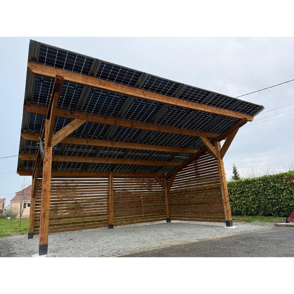 Auvent solaire protection et production d'énergie
